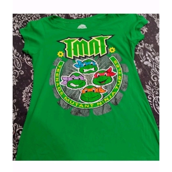 Nickelodeon Tops - Nickelodeon TMNT Green Short Sleeve Tee